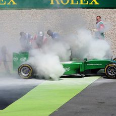 Problemas en el CT05 de Kamui Kobayashi