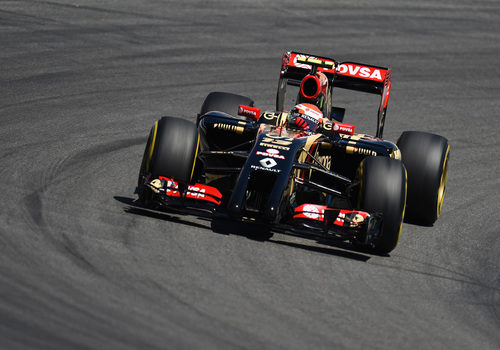 Pastor Maldonado y su Lotus prueban Hockenheim