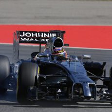 Jenson Button rodando sin el FRIC