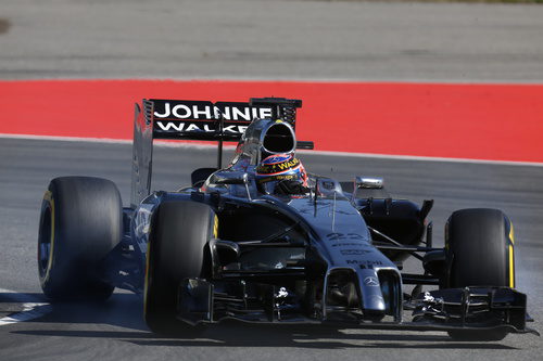 Jenson Button rodando sin el FRIC