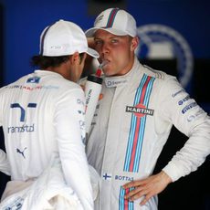 Felipe Massa y Valtteri Bottas, tras la clasificación