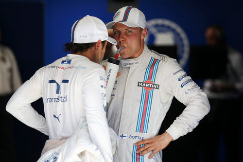 Felipe Massa y Valtteri Bottas, tras la clasificación