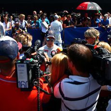 Sebastian Vettel responde a la prensa tras la clasificación