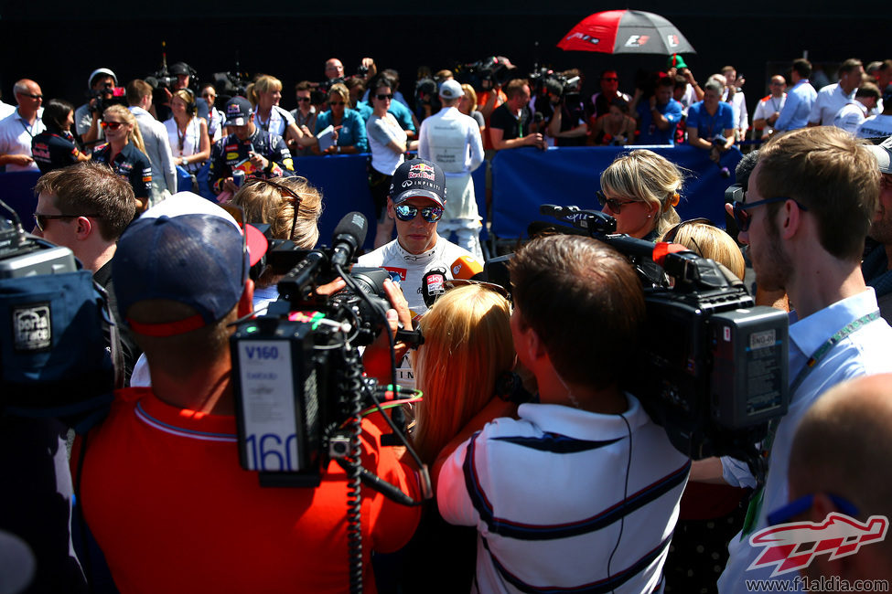 Sebastian Vettel responde a la prensa tras la clasificación