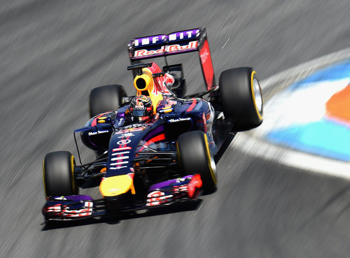 Sebastian Vettel rueda con los blandos