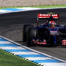 Daniil Kvyat vuela en Hockenheim