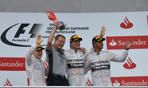 Podio del Gran Premio de Alemania 2014