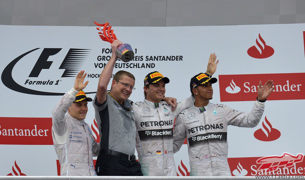 Podio del Gran Premio de Alemania 2014