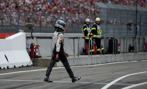 Adrian Sutil abandona en el Gran Premio de Alemania