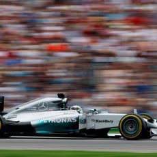 Lewis Hamilton llegó al podio en Hockenheim