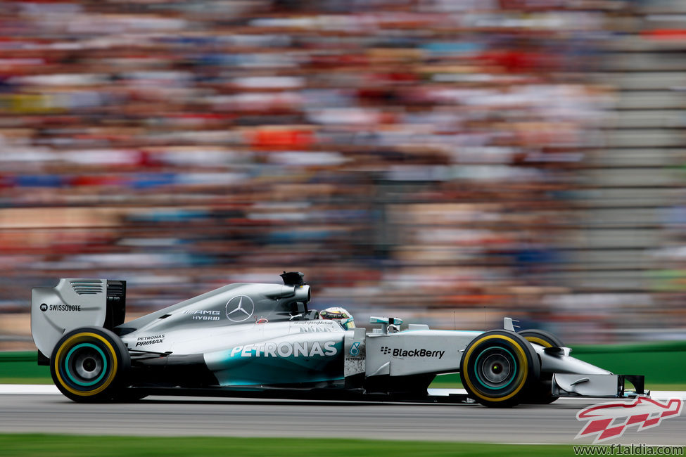 Lewis Hamilton llegó al podio en Hockenheim