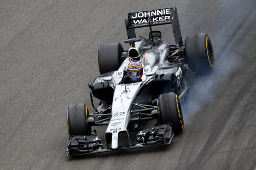 Pasada de frenada de Jenson Button en Hockenheim