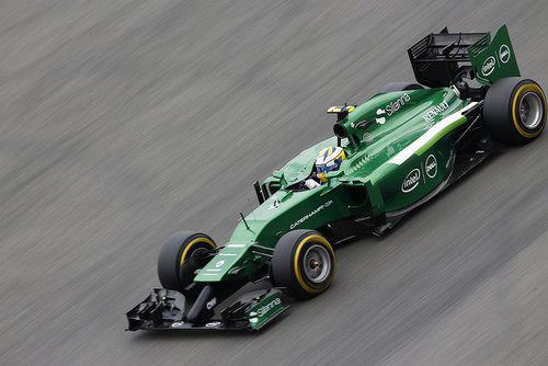 Marcuss Ericsson en la recta de Hockenheim