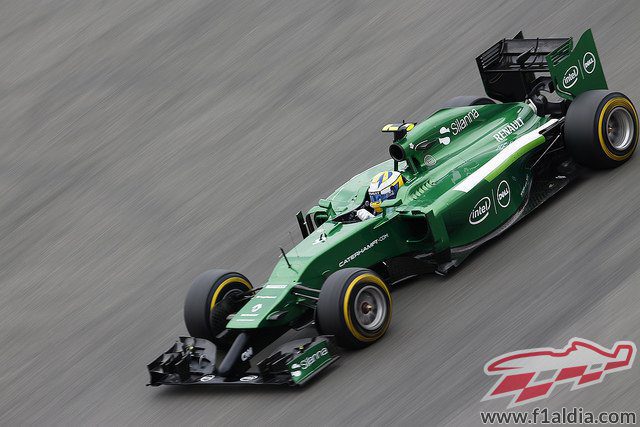 Marcuss Ericsson en la recta de Hockenheim