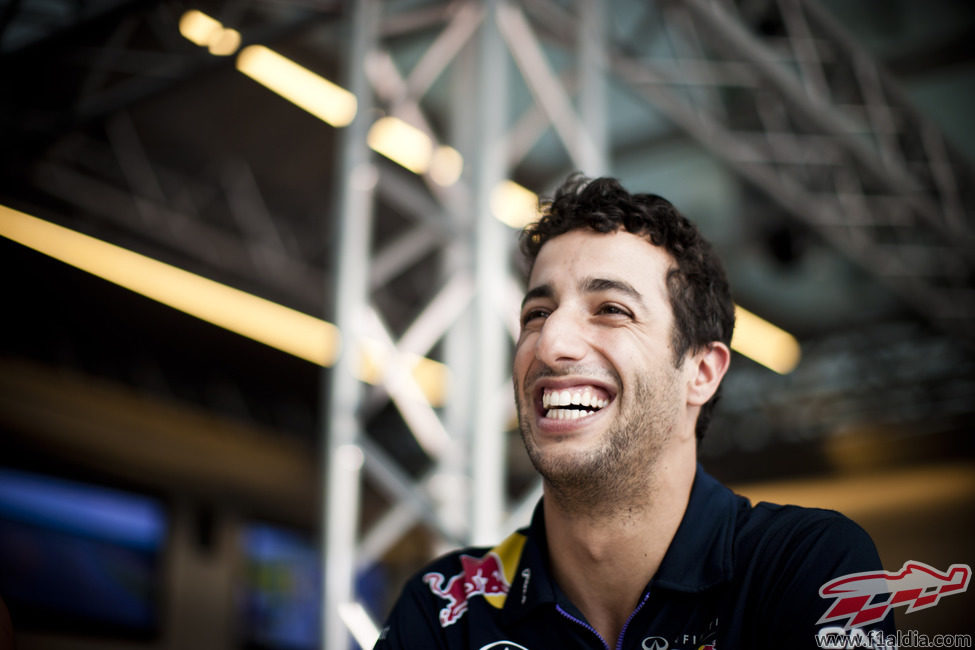 Daniel Ricciardo, sonriente como siempre