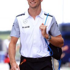 Jenson Button llega al Hungaroring