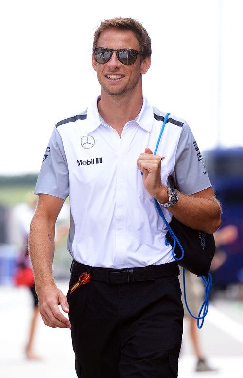 Jenson Button llega al Hungaroring
