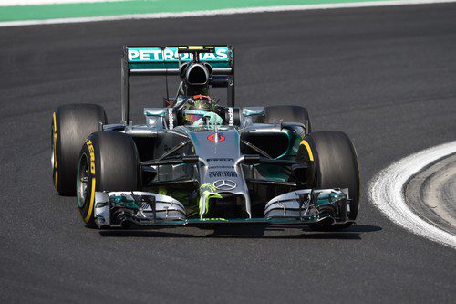 Nico Rosberg fue segundo en ambas sesiones