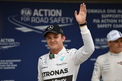 Nico Rosberg logra su tercera pole consecutiva