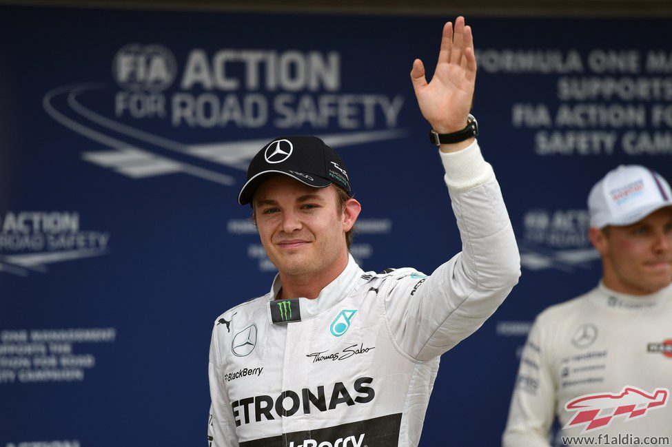 Nico Rosberg logra su tercera pole consecutiva