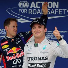 Nico Rosberg y Sebastian Vettel, los más rápidos