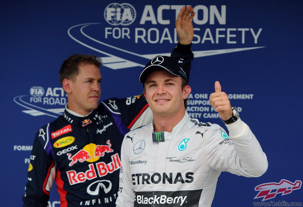 Nico Rosberg y Sebastian Vettel, los más rápidos