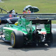 Salida de pista de Marcus Ericsson en los Libres 3