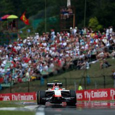 Max Chilton solo pudo ser 19º en Hungaroring