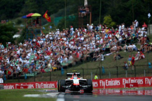 Max Chilton solo pudo ser 19º en Hungaroring