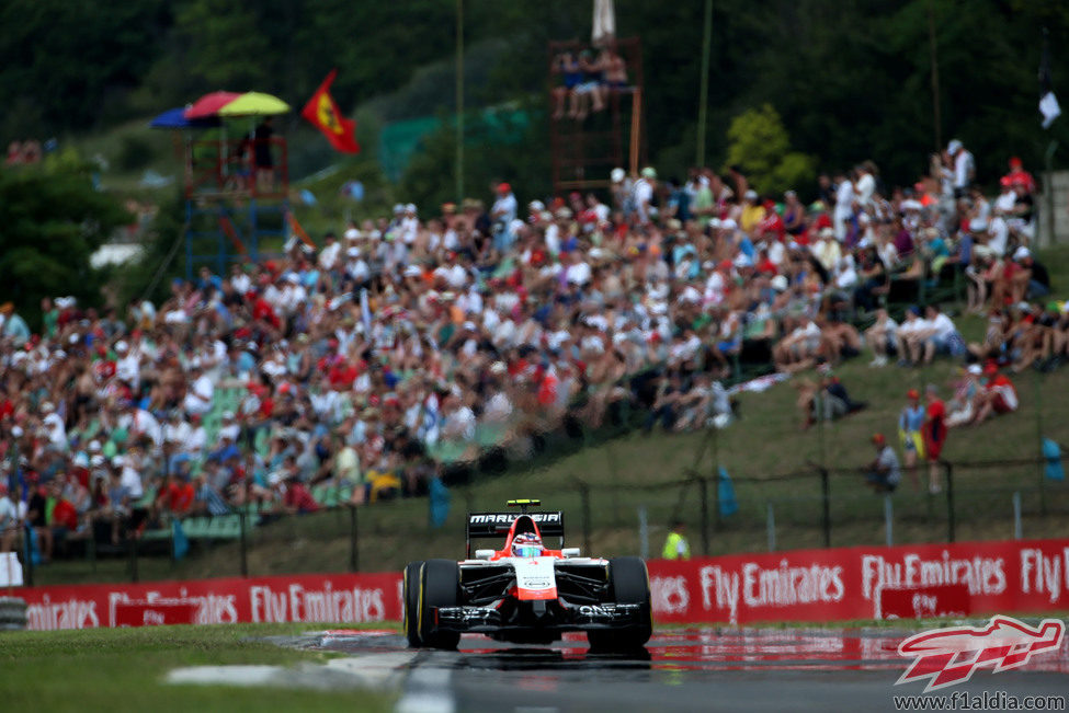 Max Chilton solo pudo ser 19º en Hungaroring