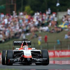 Jules Bianchi destaca en la clasificación del GP de Hungría 2014