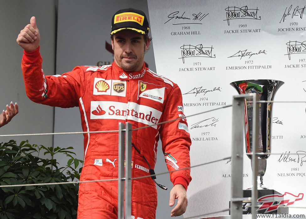 Podio inesperado de Fernando Alonso en Hungría