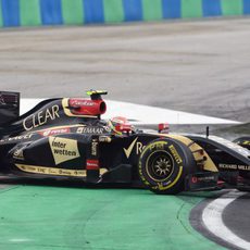 Trompo de Pastor Maldonado en Hungría