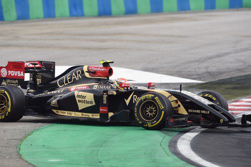 Trompo de Pastor Maldonado en Hungría