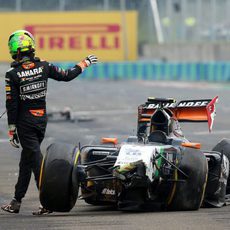 Sergio Pérez abandona en el Gran Premio de Hungría