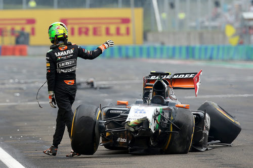 Sergio Pérez abandona en el Gran Premio de Hungría