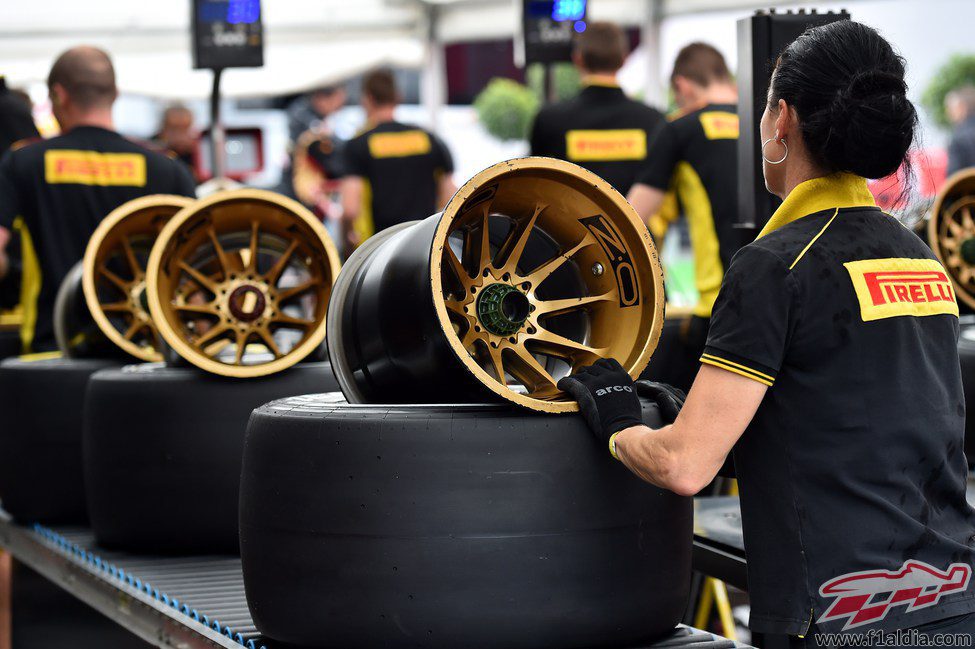 Pirelli prepara las llantas y neumáticos en Spa