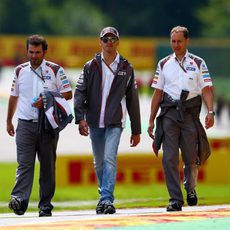 Adrian Sutil da una vuelta al circuito con Sauber