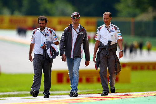 Adrian Sutil da una vuelta al circuito con Sauber