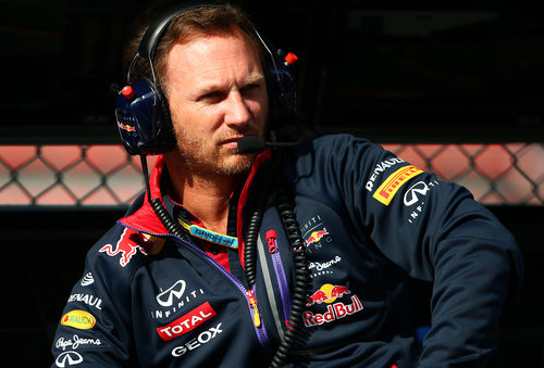 Christian Horner, atento en Red Bull