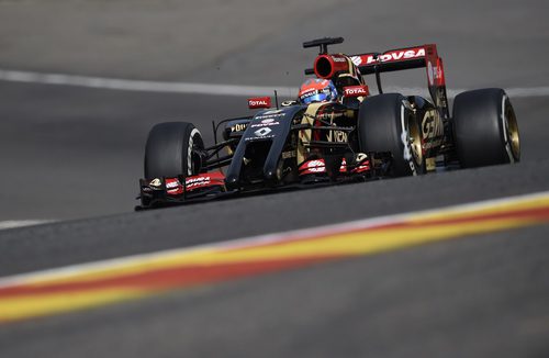 Zona de cambios de elevación para Romain Grosjean