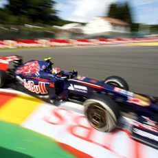 Daniil Kvyat volvió a sorprender en Spa