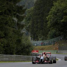 Maldonado y Grosjean ruedan en los Libres 3