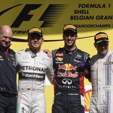 Podio del GP de Bélgica 2014