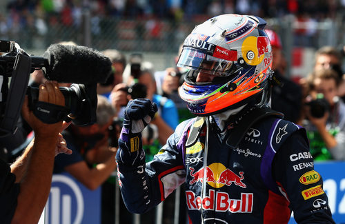 Alegría de Daniel Ricciardo ante la cámara