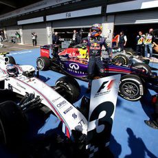 Daniel Ricciardo, en el parque cerrado de Spa