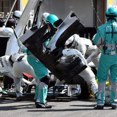Cambio de alerón delantero para Nico Rosberg
