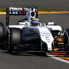 Felipe Massa se quedó sin puntos en Bélgica