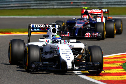 Felipe Massa no tuvo buena suerte en Spa