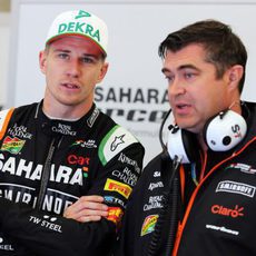 Nico Hülkenberg repasa la estrategia de carrera